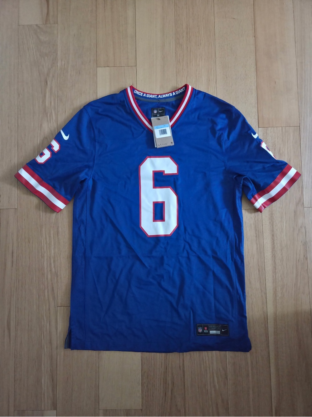 Nike Jaxson Dart New York Giants NFL Game Jersey Men's Size Medium NWT